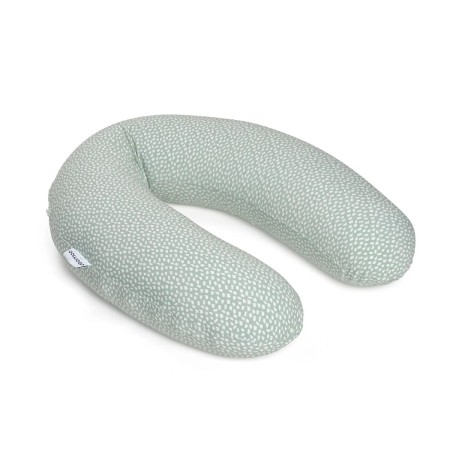 Cojín de lactancia Doomoo Buddy de Babymoov con estampado Cloudy Kaki