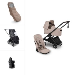 Bugaboo Dragonfly Plus Pack imprescindibles invierno en color taupe