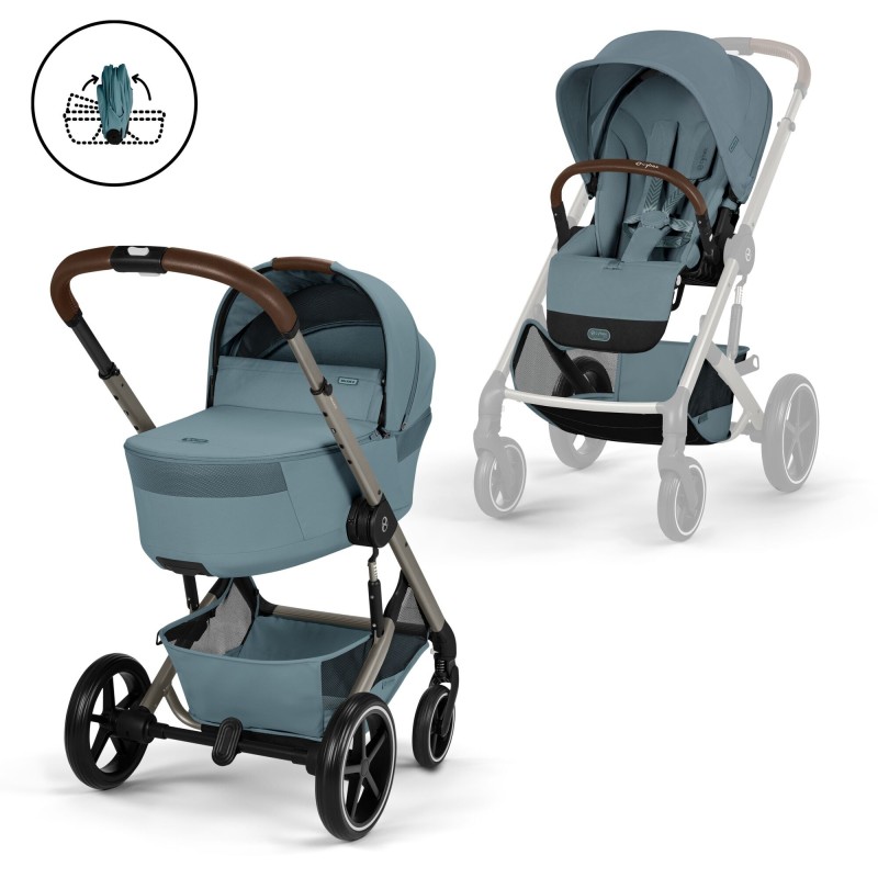 Cybex Balios S Lux con capazo plegable Fold Cot
