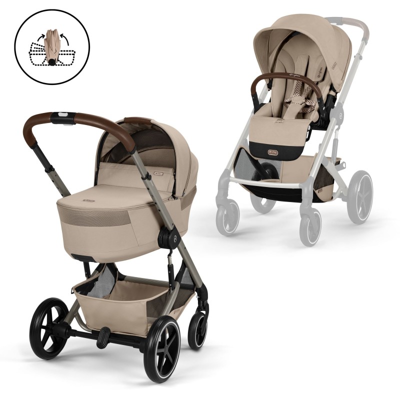 Cybex Balios S Lux con capazo plegable Fold Cot
