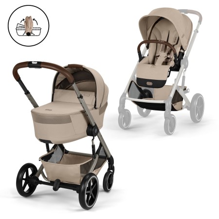 Cybex Balios S Lux con capazo plegable Fold Cot