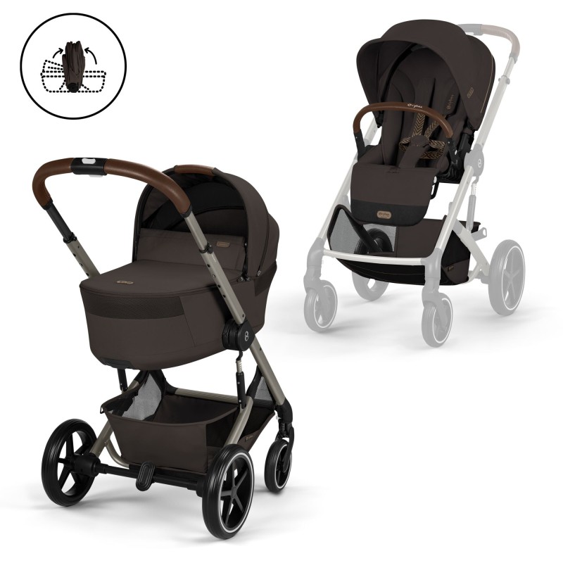 Cybex Balios S Lux con capazo plegable Fold Cot