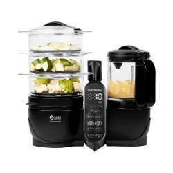 robot de cocina Nutribaby+ XL de Babymoov en negro Mineral Black