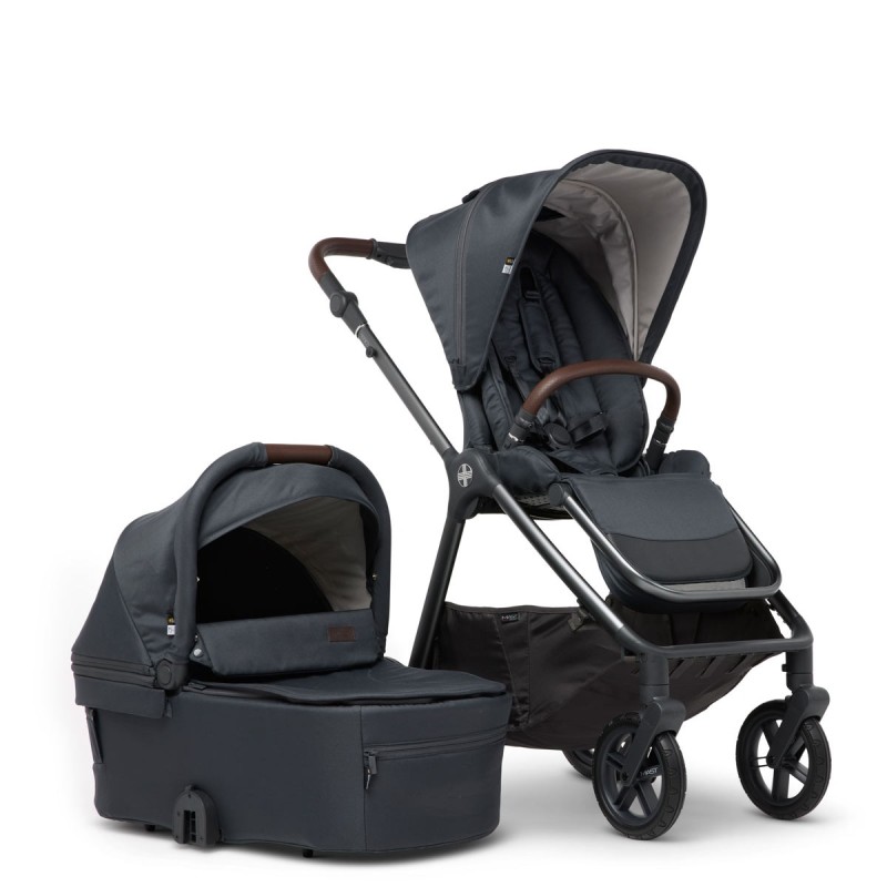 Silla de paseo reversible Mast M.5x con capazo en gris Dark Grey
