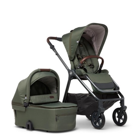 Silla de paseo reversible Mast M.5x con capazo en verde