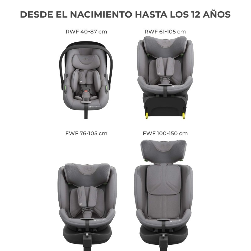 Sistema Modular Kinderkraft ENDURA SAFE 3 en 1 | i-Size Completo