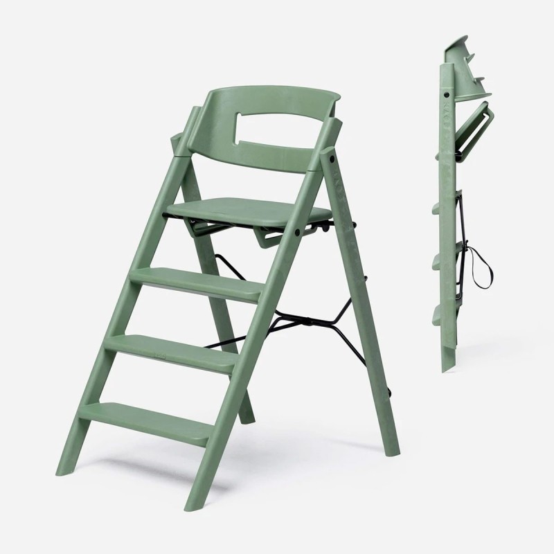 trona evolutiva plegable Klapp de KAOS en verde Mineral Green