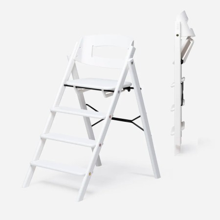 trona evolutiva plegable Klapp de KAOS en haya Beech Blanco