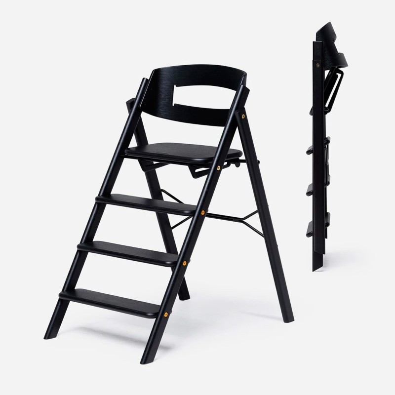 trona evolutiva plegable Klapp de KAOS en roble Oak Negro