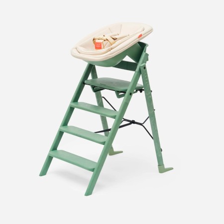 pack recién nacido con asiento de la trona Kaos Klapp en verde Mineral Green