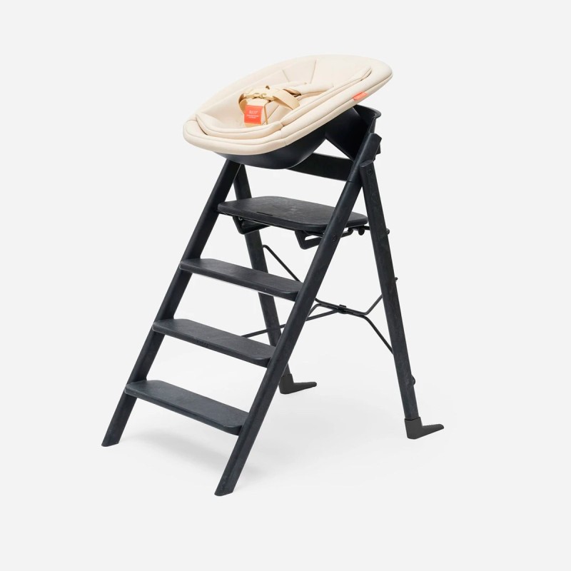 pack recién nacido con asiento de la trona Kaos Klapp en negro Charcoal Black