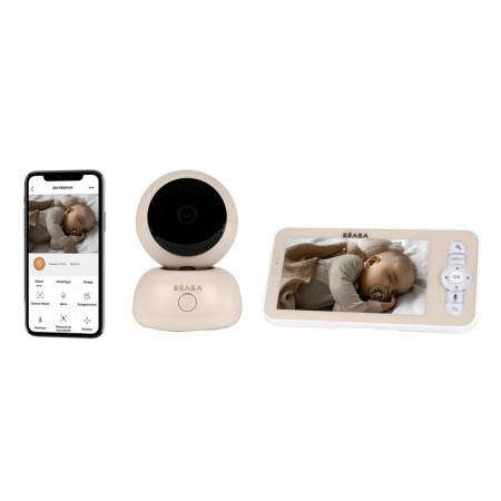 Vigilabebés Beaba Zen premium 2 en beige Clay Earth para aplicación en el móvil
