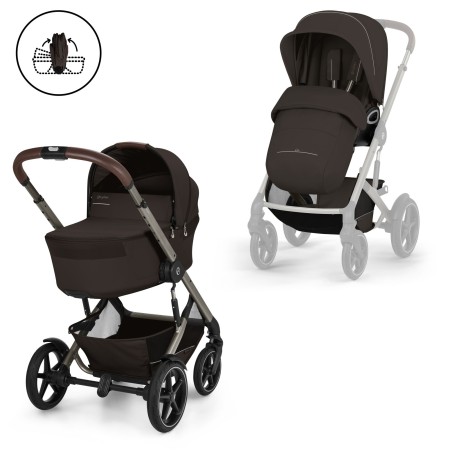 Cybex Talos S Lux 4 Dúo | Con Capazo Plegable Plano