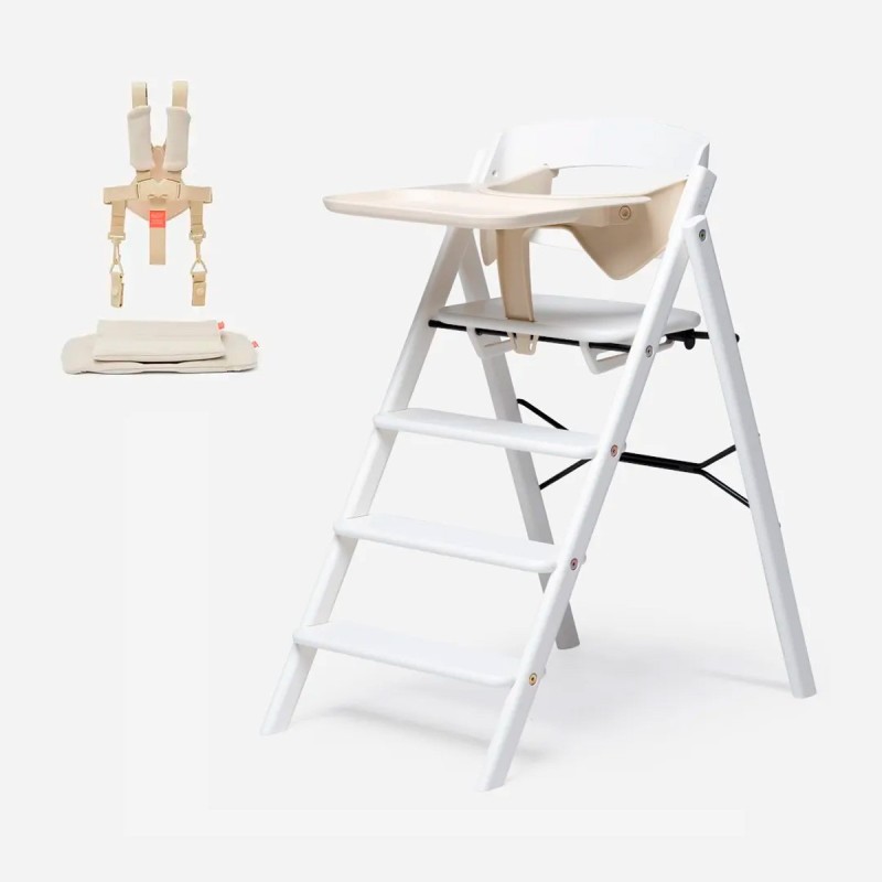 pack sentado de la trona Klapp de KAOS en haya Beech White