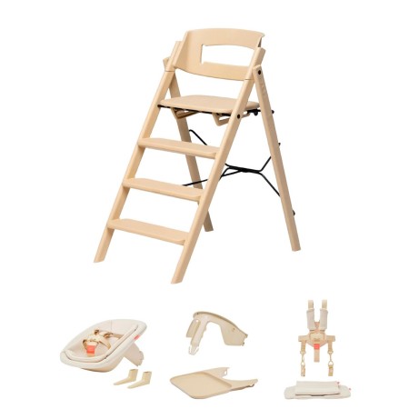 pack completo de la trona Klapp de KAOS en beige Desert Sand