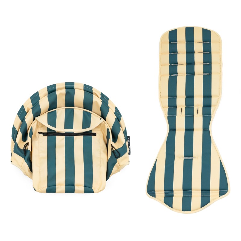 Stokke pack Yoyo 3 negra con coleccion Riviera color  Monaco de verano