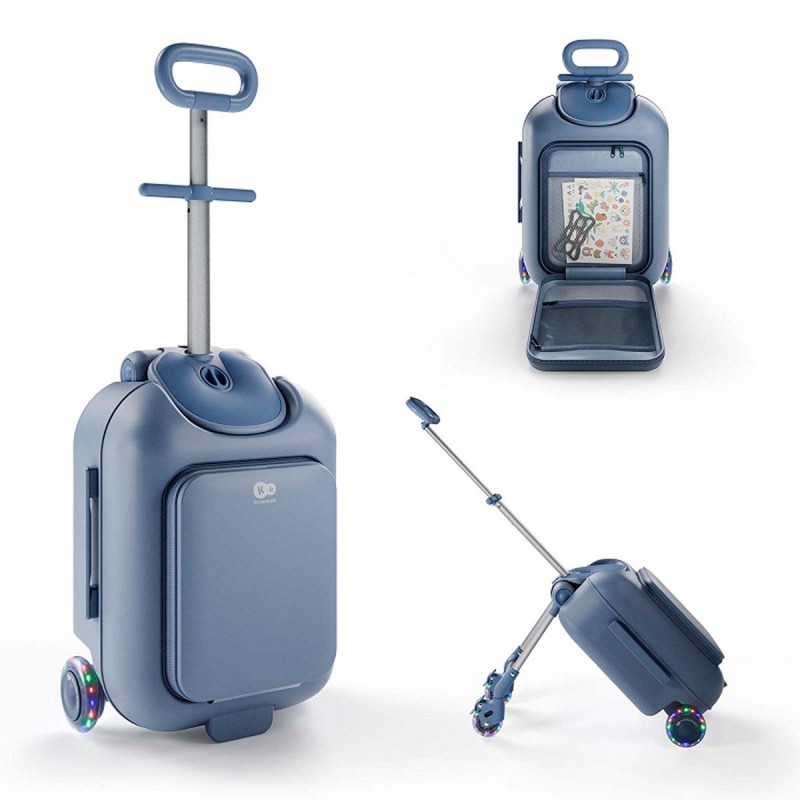 maleta infantil 2 en 1 con asiento Cabby de Kinderkraft en azul
