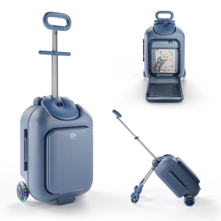 maleta infantil 2 en 1 con asiento Cabby de Kinderkraft en azul