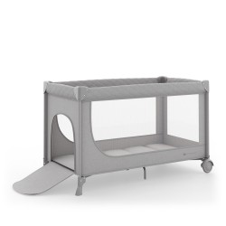 cuna de viaje con accesorios Leody Up de Kinderkraft en gris 2