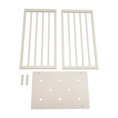 kit de extensión para cama de la minicuna Nighti MINI en blanco Vanilla White
