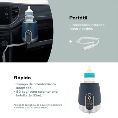 Nutri Smart calienta biberones portatil