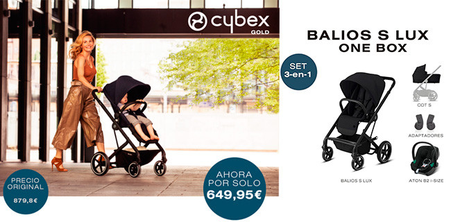 promoción cybex balios s lux one box