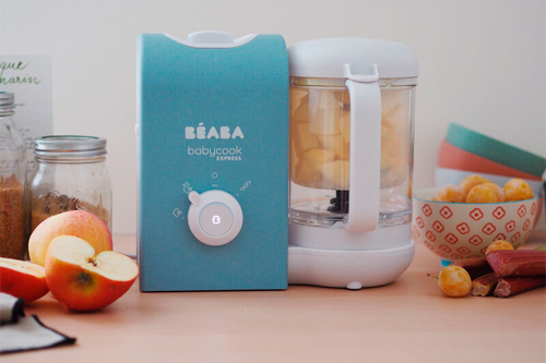 robot de cocina para bebés babycook express de béaba en encimera