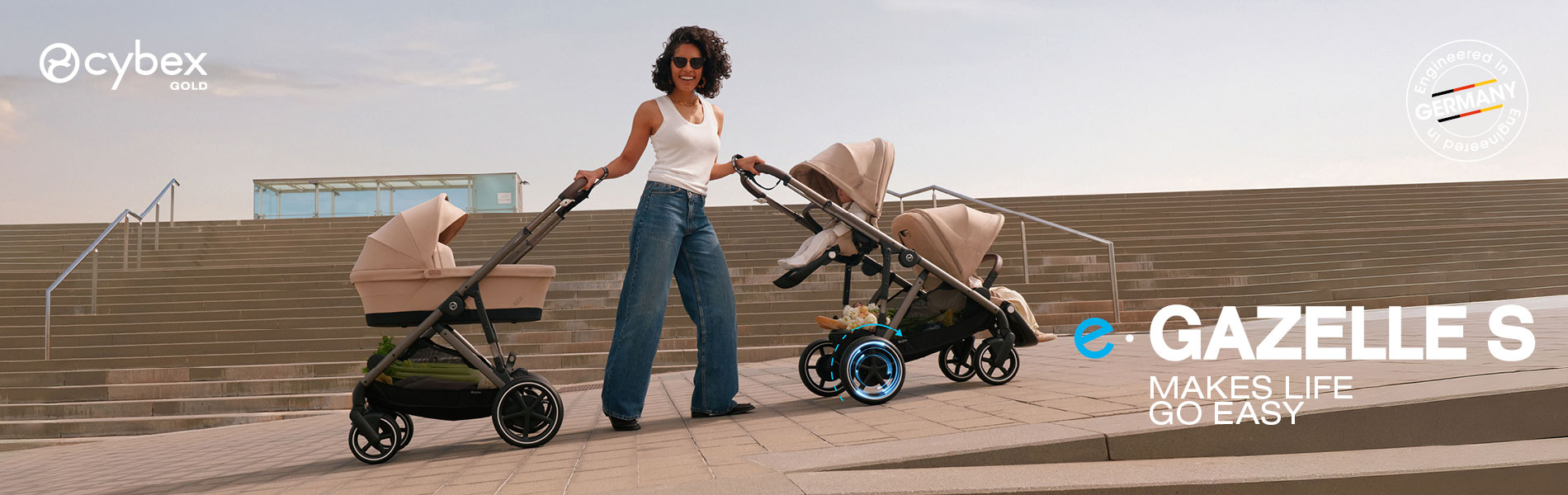 egazelle cochecito electrico
