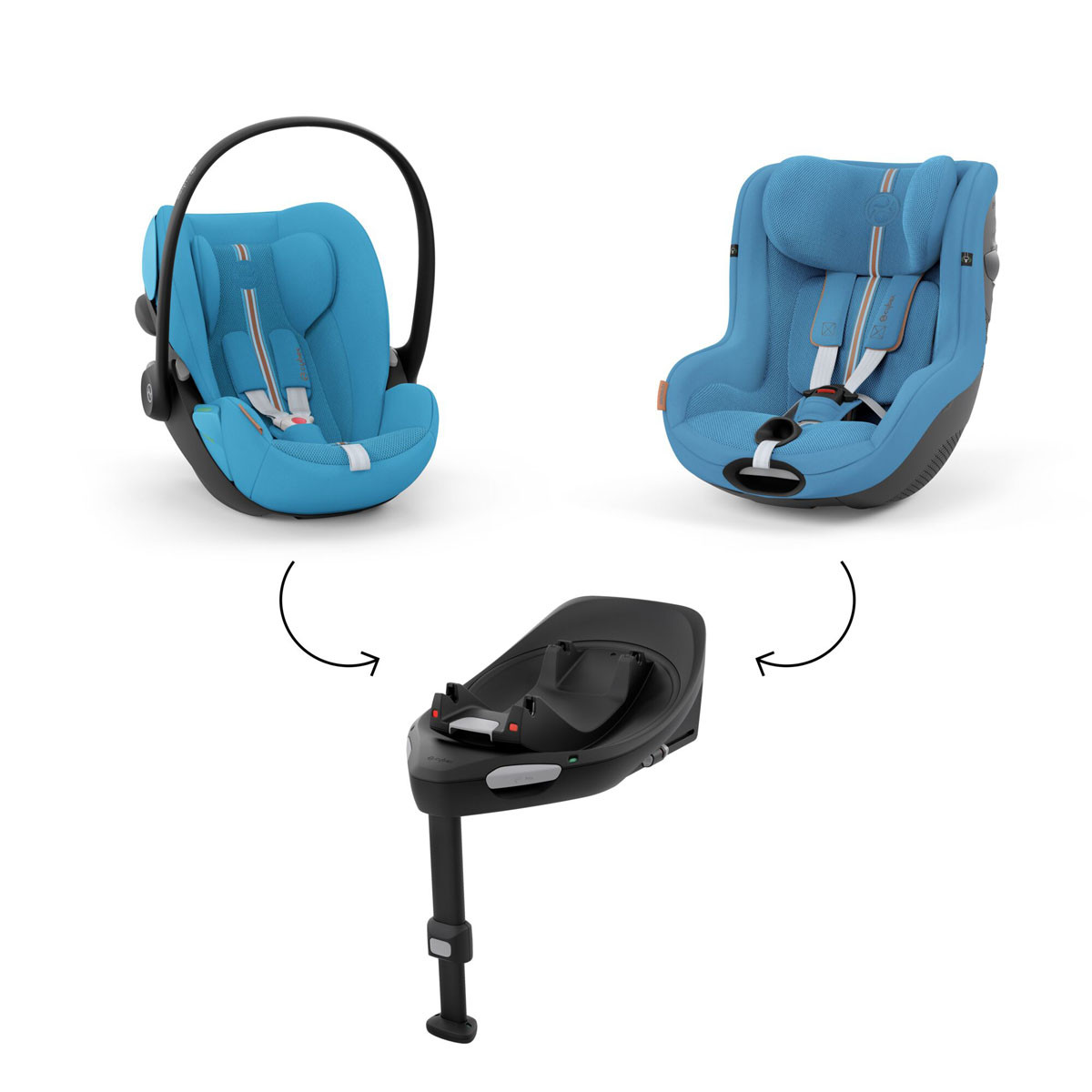 sistema modular g, compatible con base isofix g y cloud g