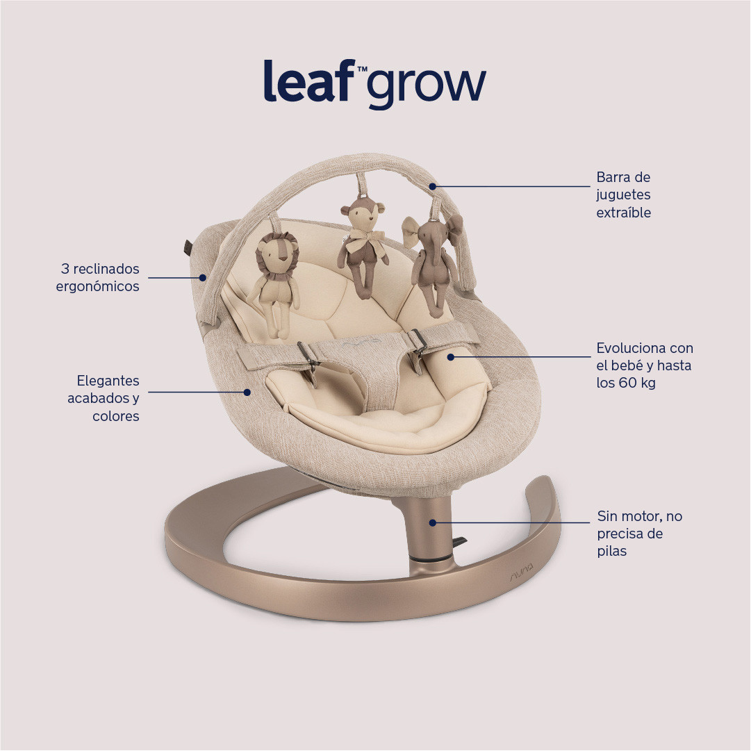 características principales de la hamaca leaf grow